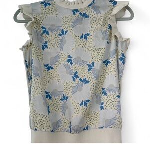 Ted Baker London - Floral Ruffle Sleeve Top